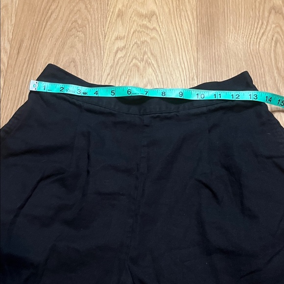 Madewell Women's Clean Pull On Shorts in Linen/Cotton Black size S - Picture 5 of 9